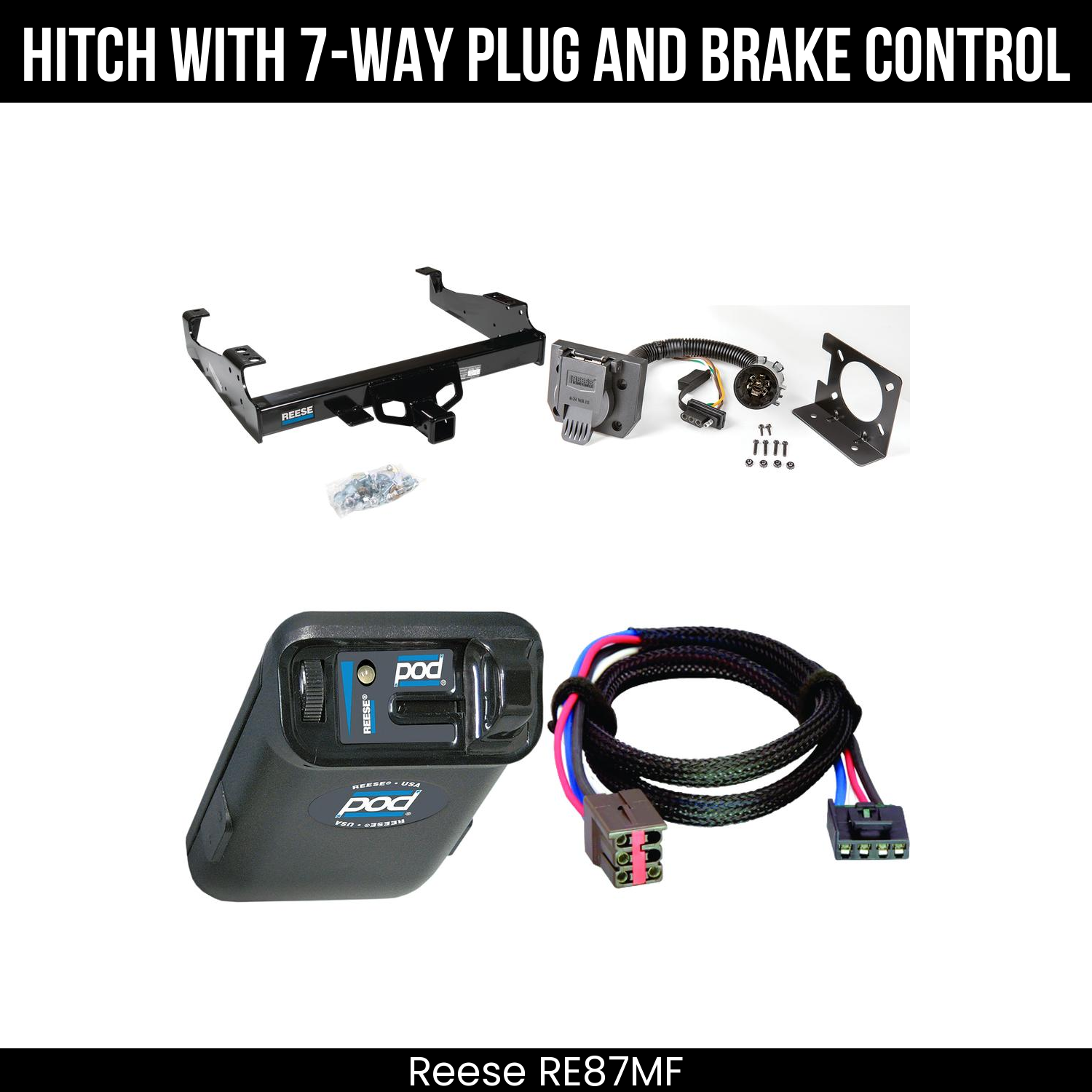 Trailer Hitch , 7-Way , Reese POD Brake Control
