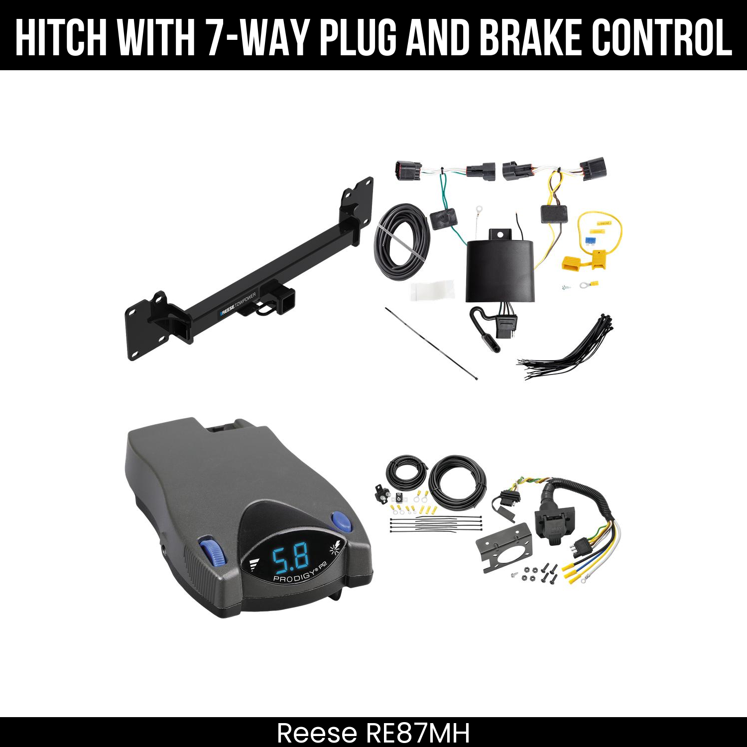 Trailer Hitch , 7-Way , Tekonsha Prodigy P2 Brake Control