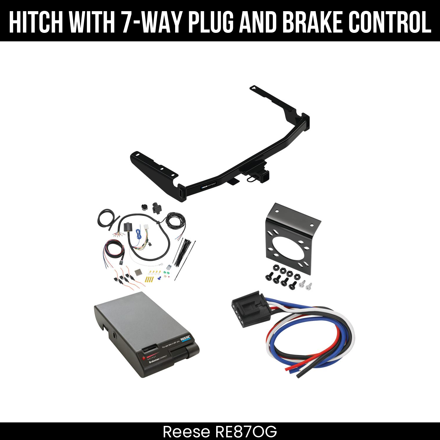 Trailer Hitch , 7-Way , Reese Brakeman Brake Control