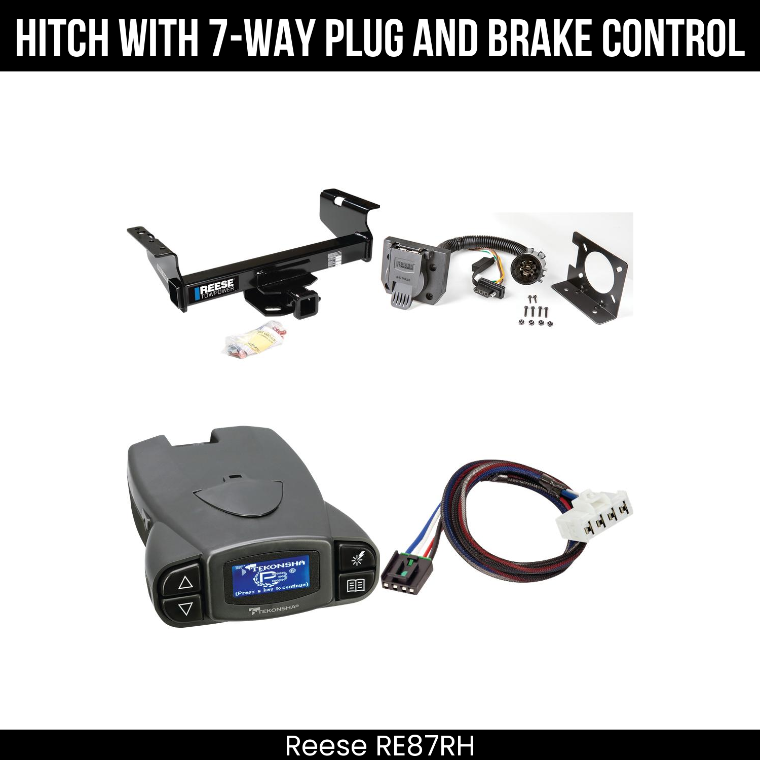 Trailer Hitch , 7-Way , Tekonsha Prodigy P3 Brake Control
