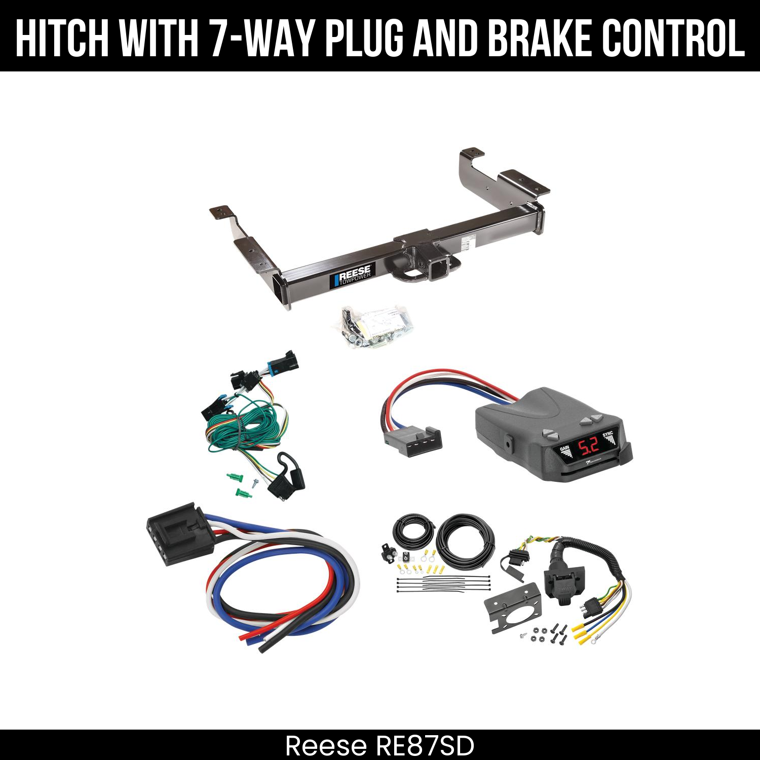 Trailer Hitch , 7-Way , Tekonsha Brakeman IV Brake Control