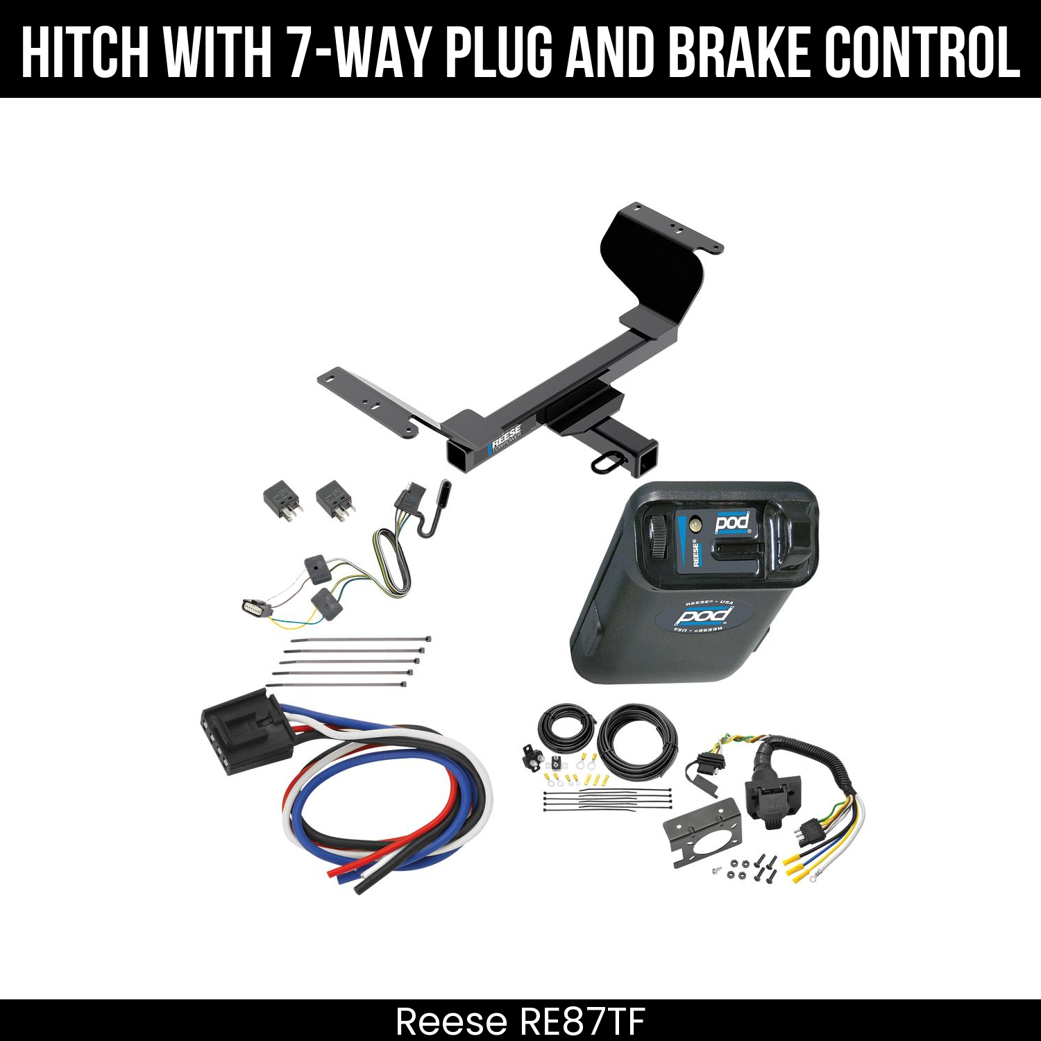 Trailer Hitch , 7-Way , Reese POD Brake Control