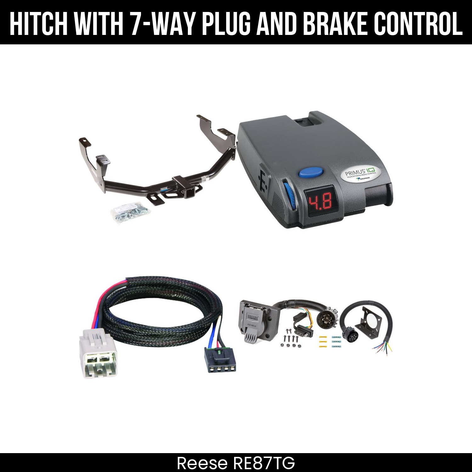 Trailer Hitch , 7-Way , Tekonsha Primus IQ Brake Control