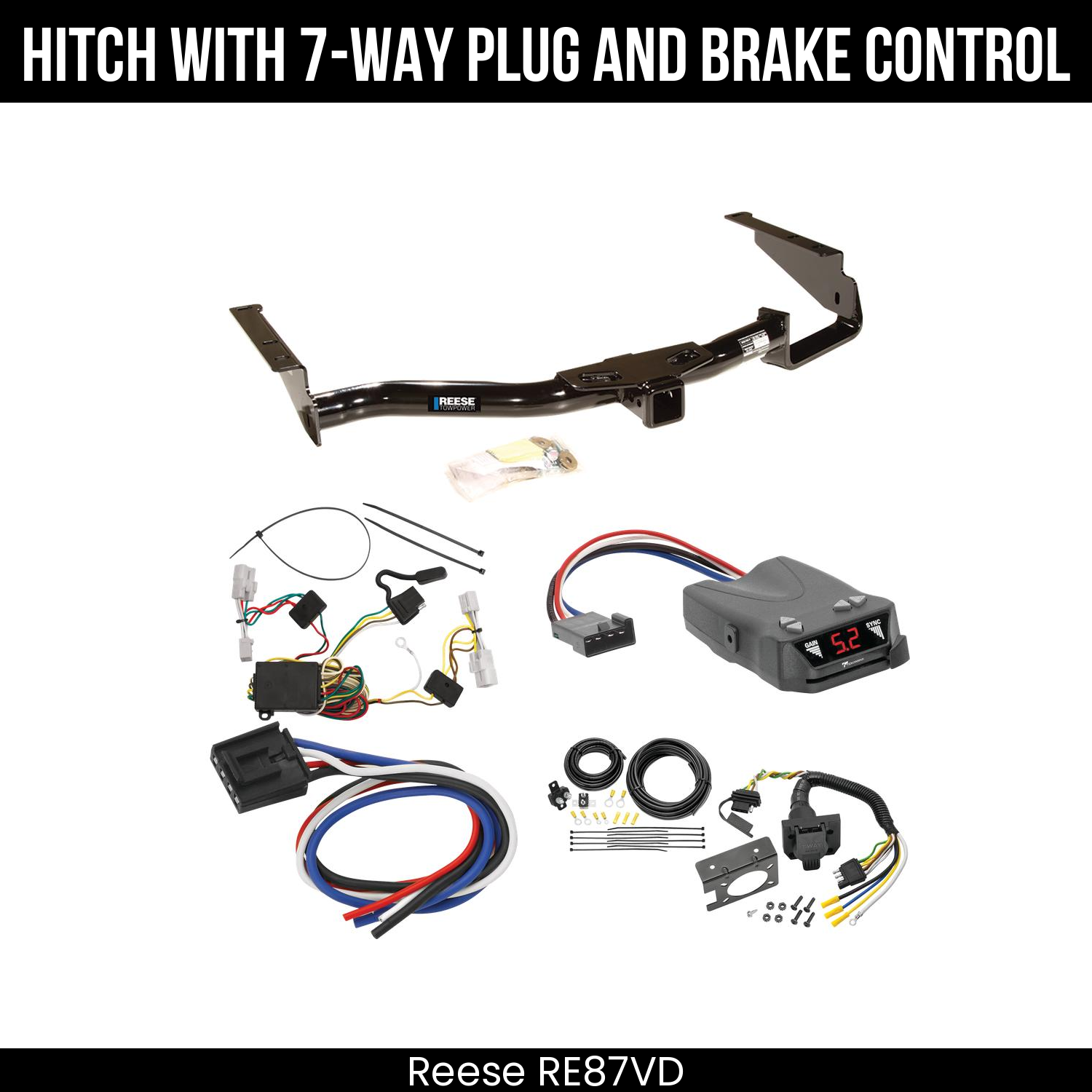 Trailer Hitch , 7-Way , Tekonsha Brakeman IV Brake Control