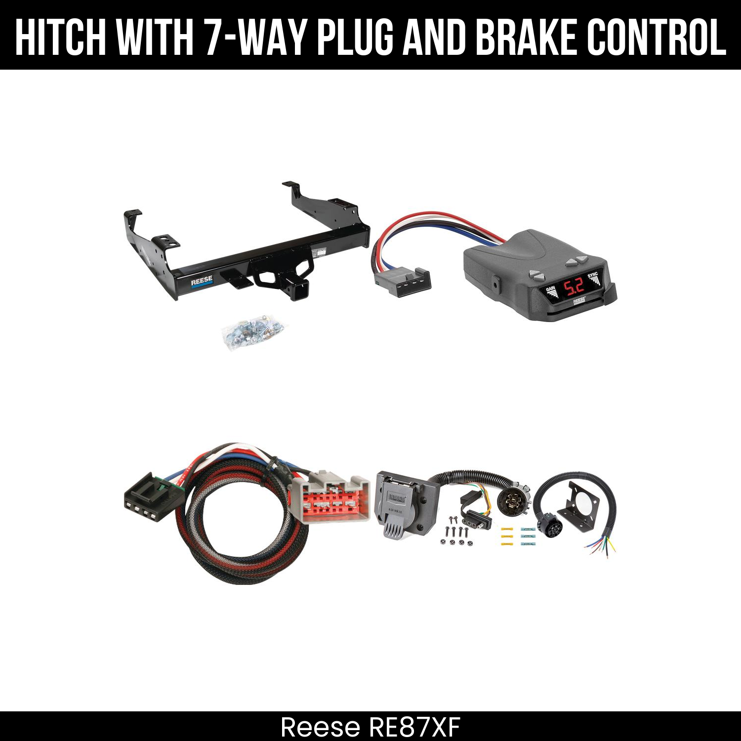 Trailer Hitch , 7-Way , Reese Brakeman IV Brake Control