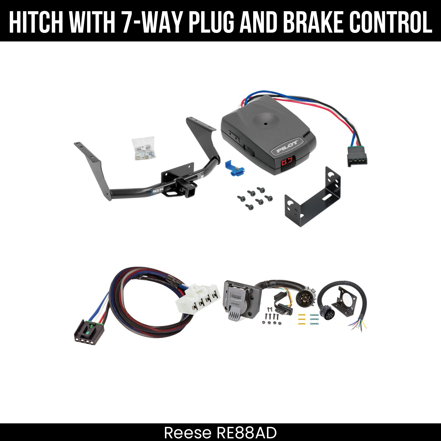 Trailer Hitch , 7-Way , Pro Series Pilot Brake Control