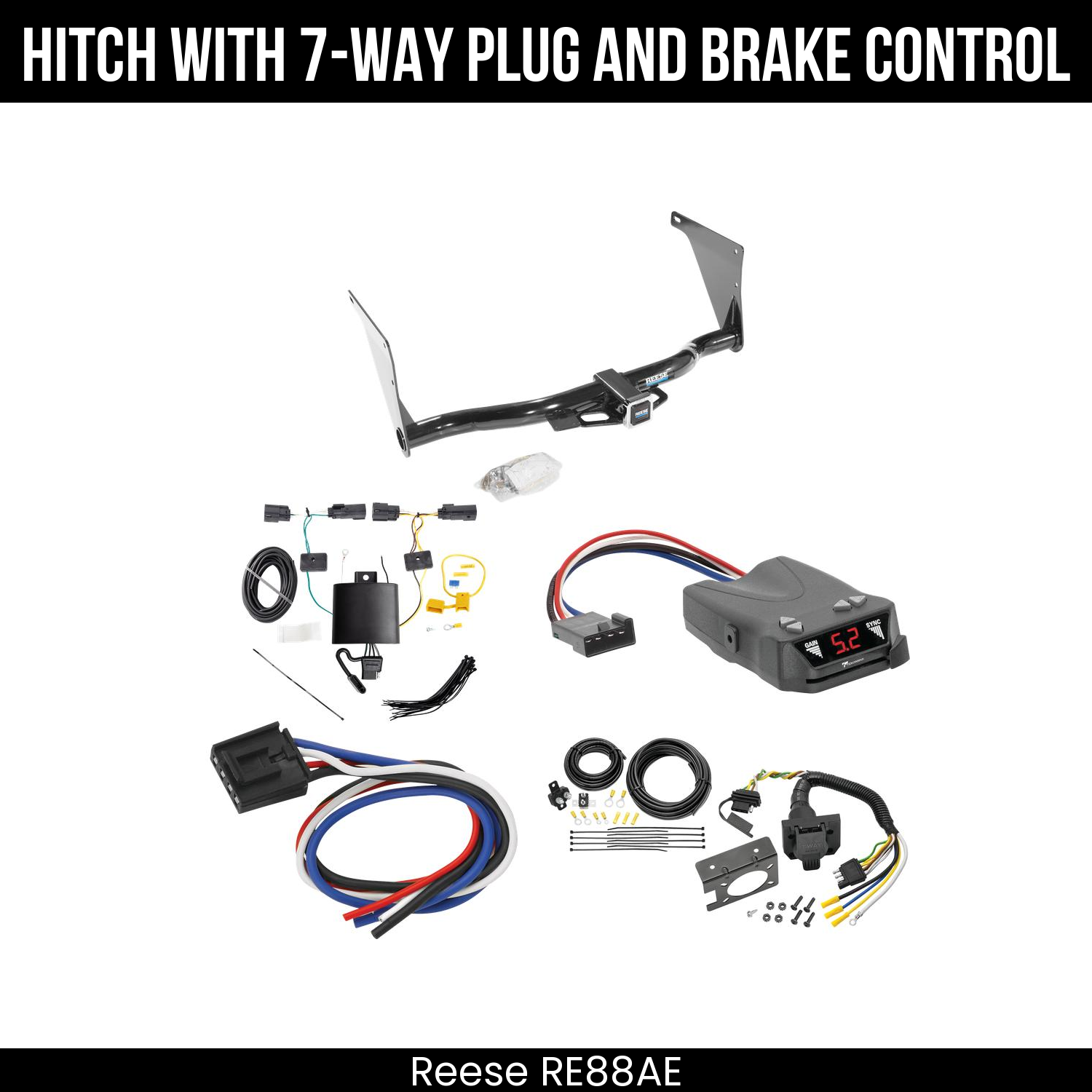 Trailer Hitch , 7-Way , Tekonsha Brakeman IV Brake Control