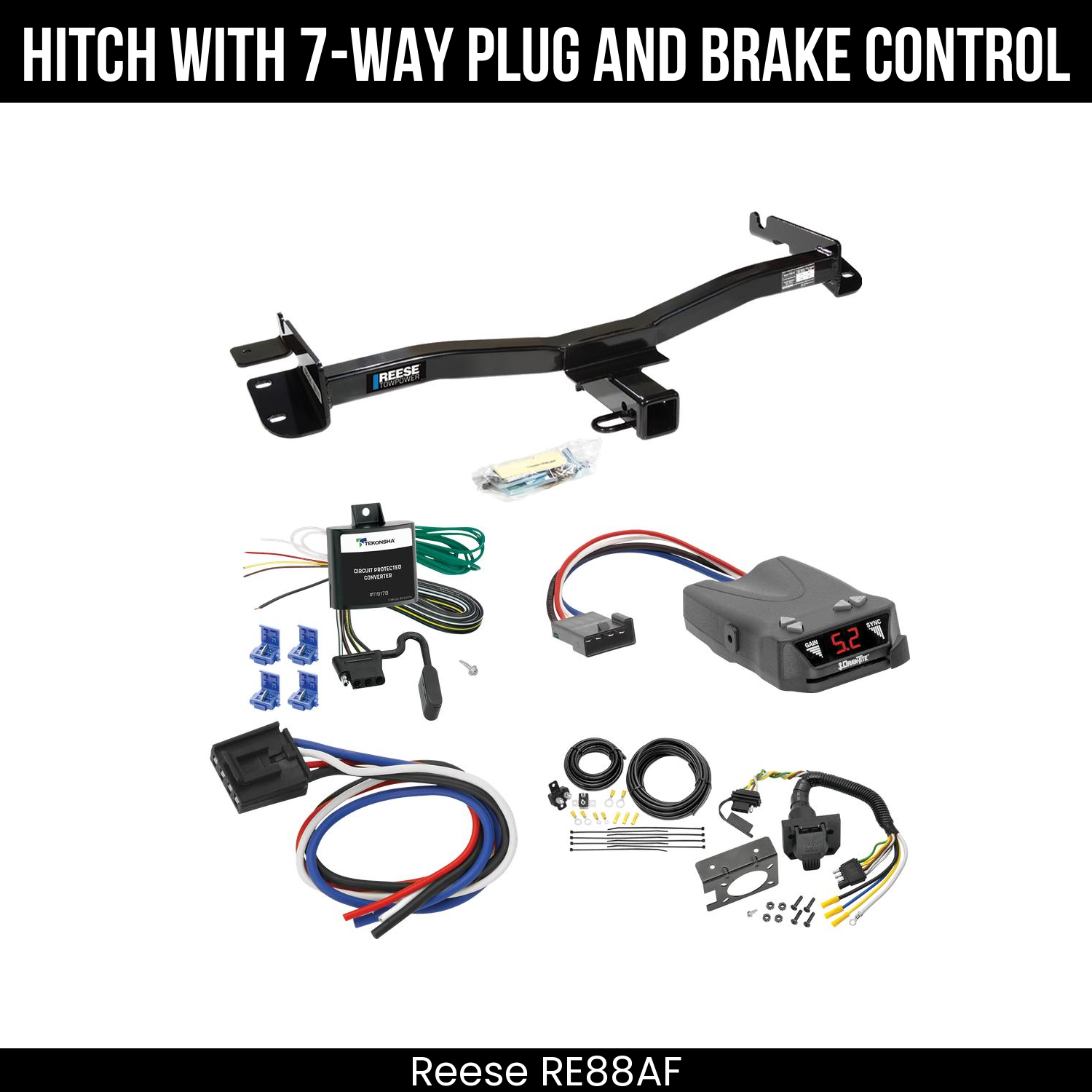 Trailer Hitch , 7-Way , Draw-Tite Activator IV Brake Control