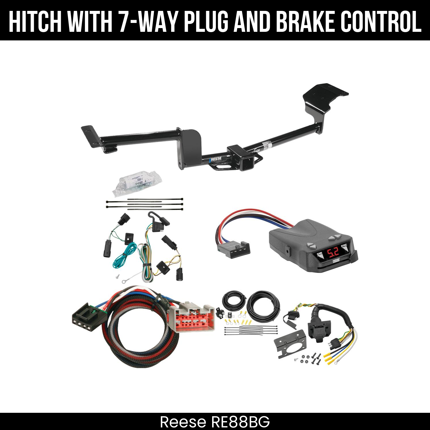 Trailer Hitch , 7-Way , Reese Brakeman IV Brake Control