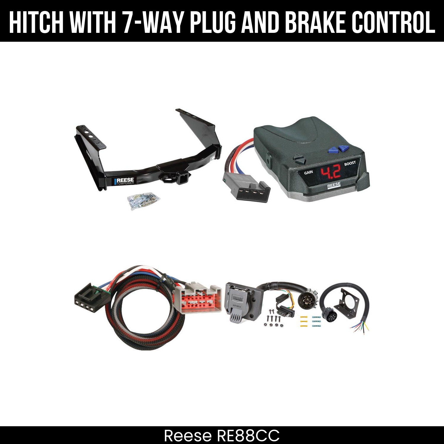 Trailer Hitch , 7-Way , Reese Brake EVN Control