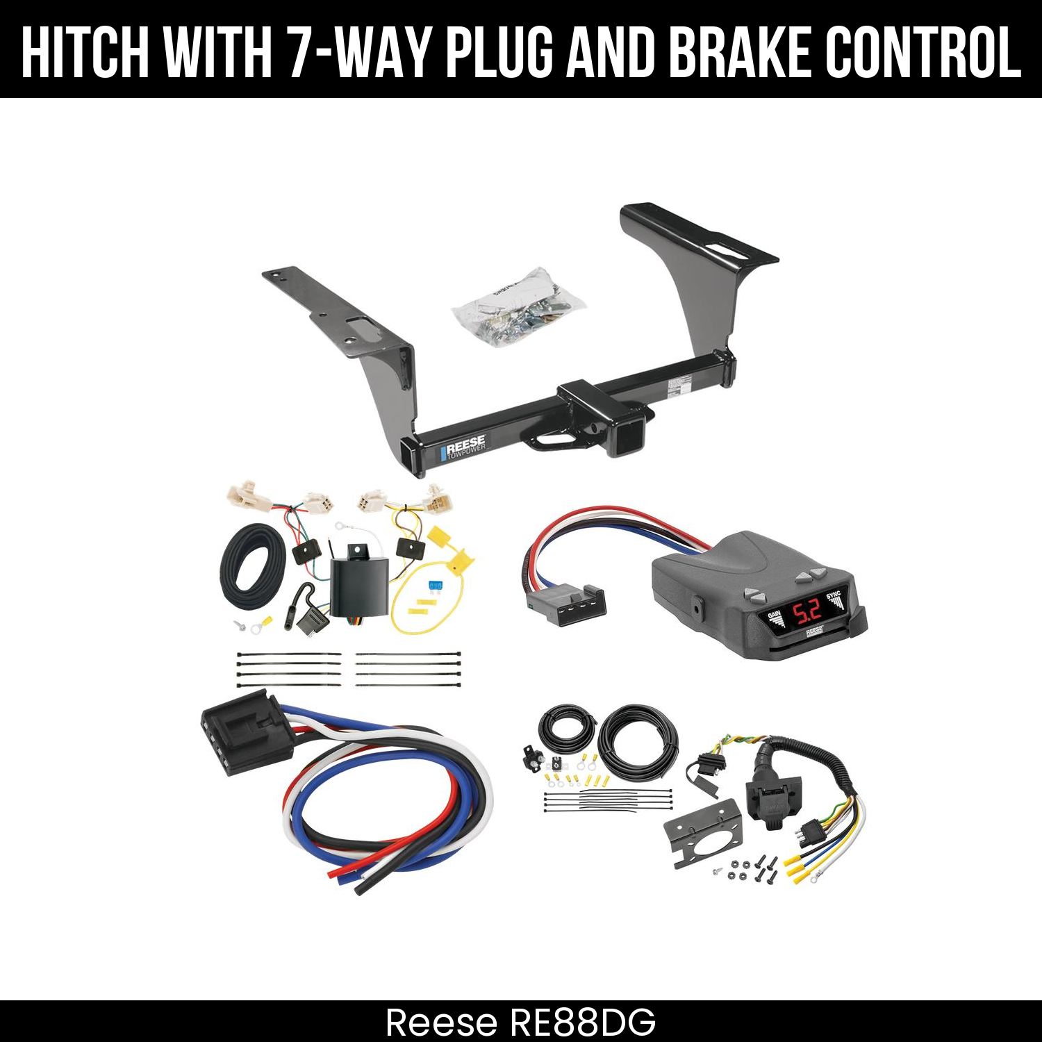 Trailer Hitch , 7-Way , Reese Brakeman IV Brake Control