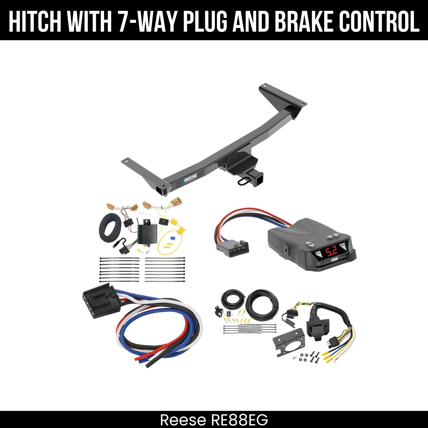 Trailer Hitch , 7-Way , Reese Brakeman IV Brake Control
