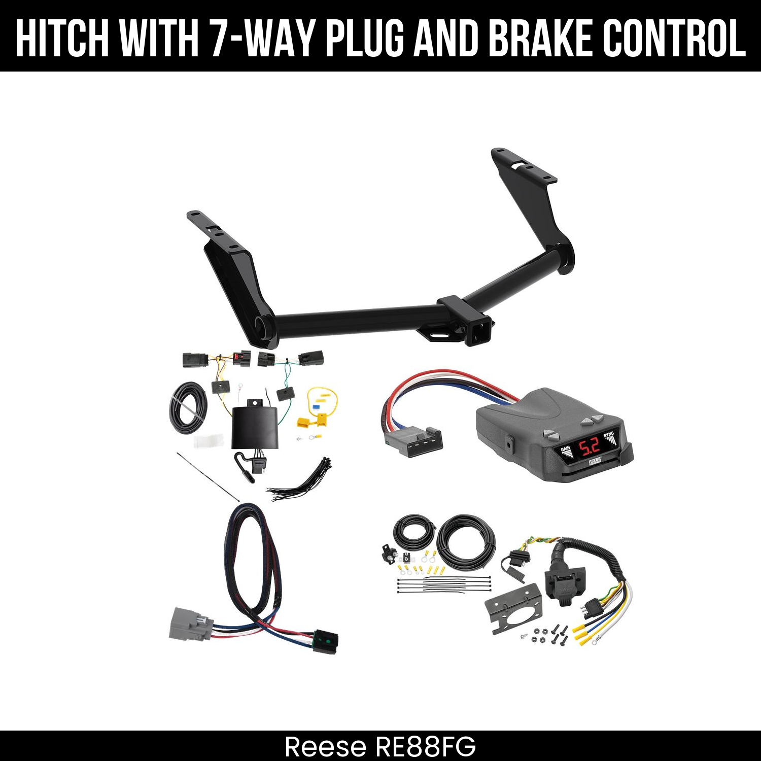 Trailer Hitch , 7-Way , Reese Brakeman IV Brake Control