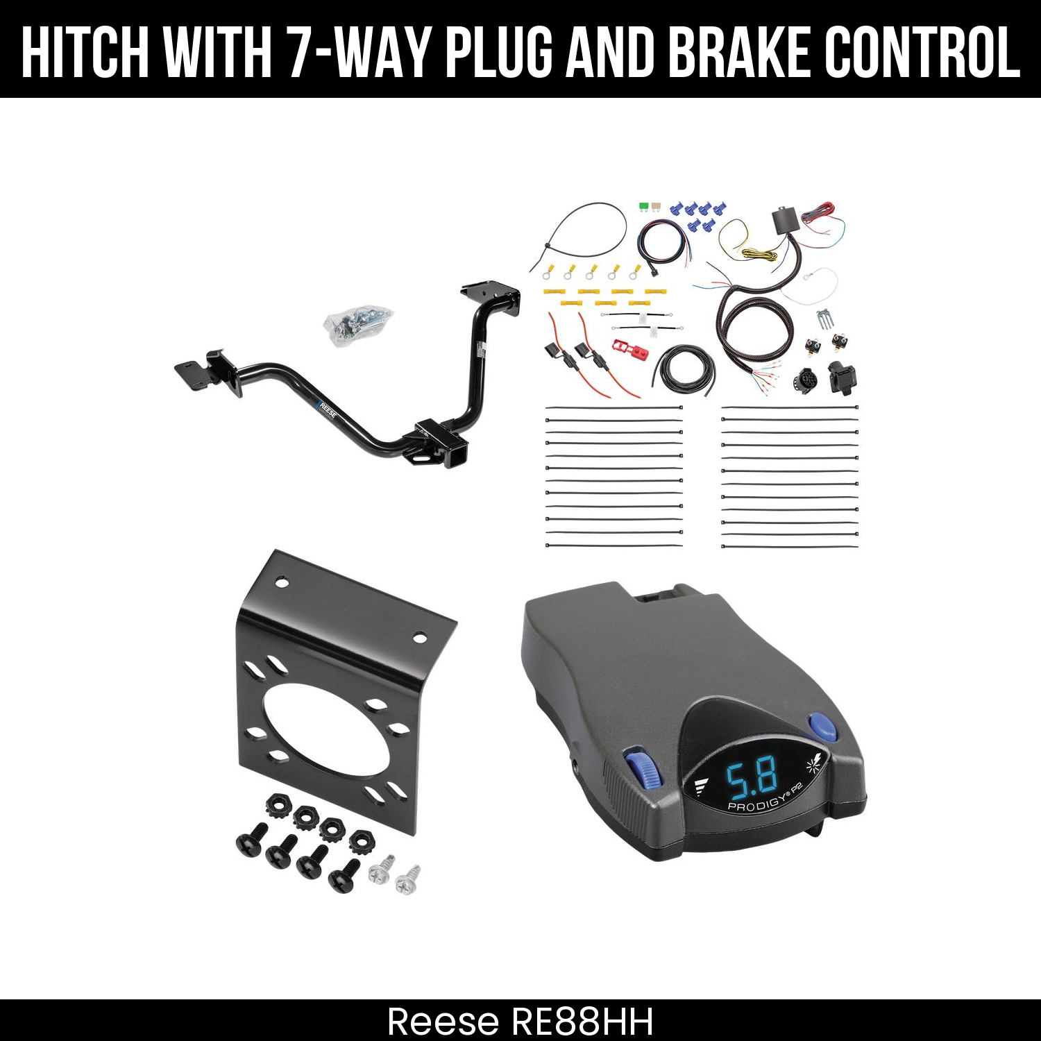 Trailer Hitch , 7-Way , Tekonsha Prodigy P2 Brake Control