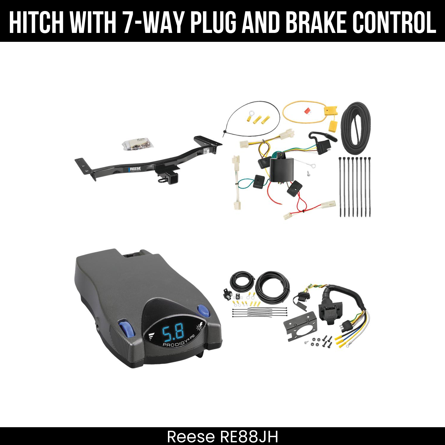 Trailer Hitch , 7-Way , Tekonsha Prodigy P2 Brake Control