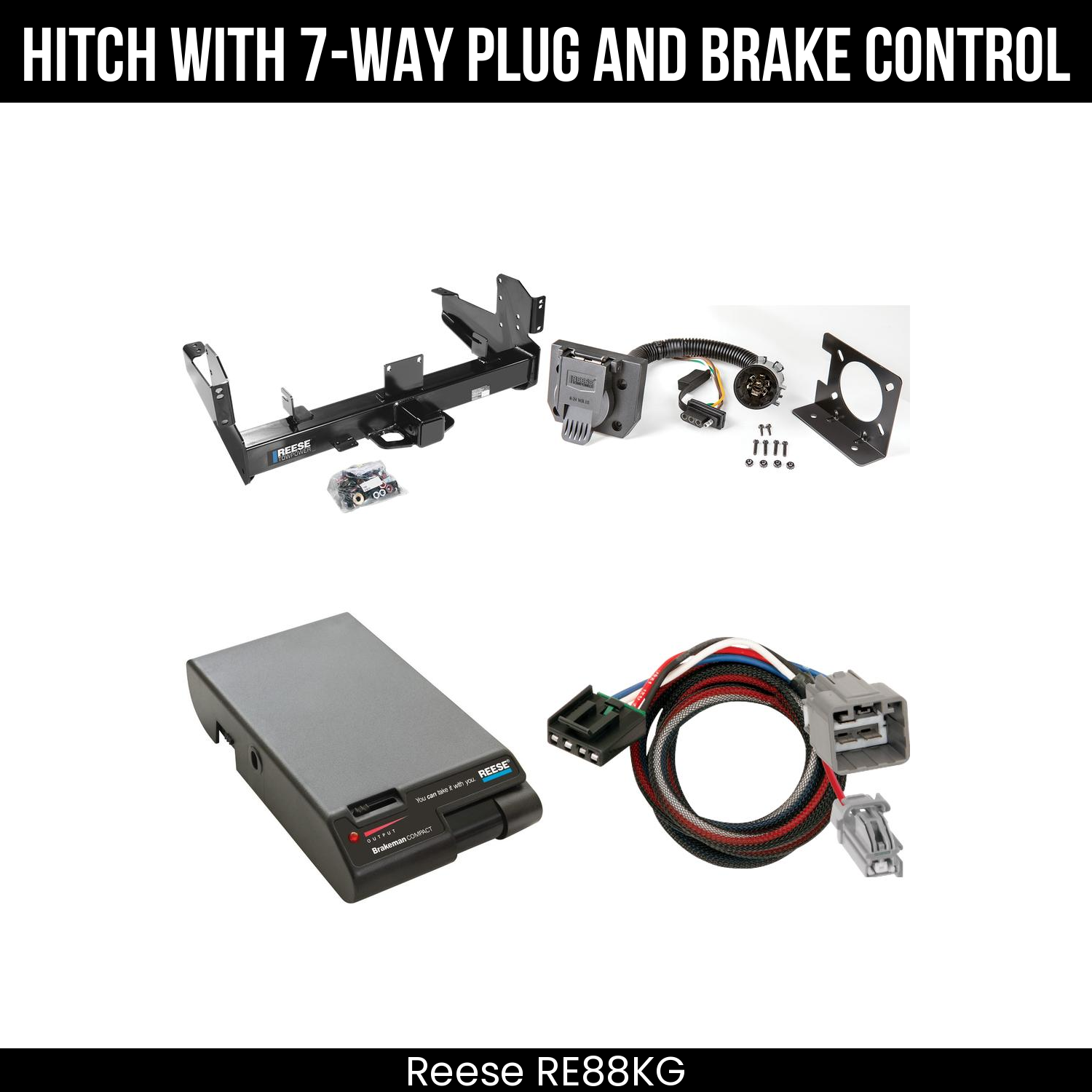 Trailer Hitch , 7-Way , Reese Brakeman Brake Control