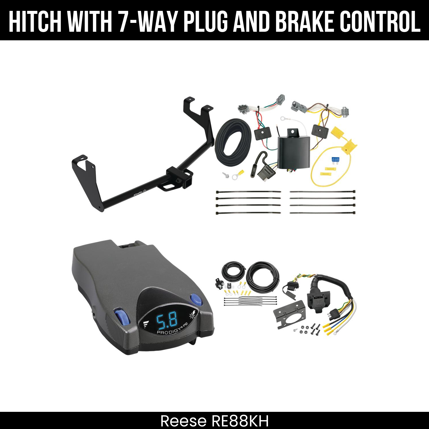 Trailer Hitch , 7-Way , Tekonsha Prodigy P2 Brake Control