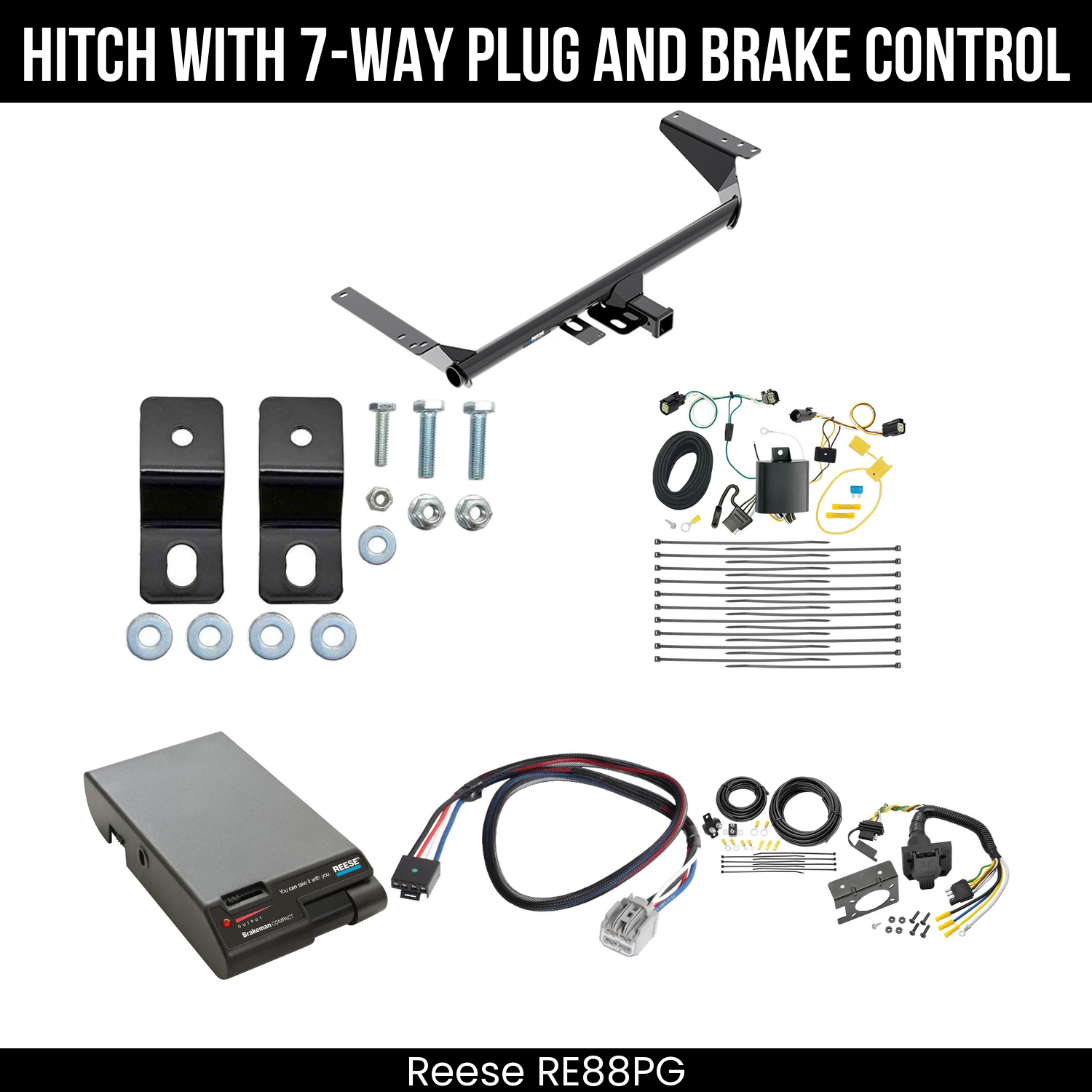 Trailer Hitch , 7-Way , Reese Brakeman Brake Control
