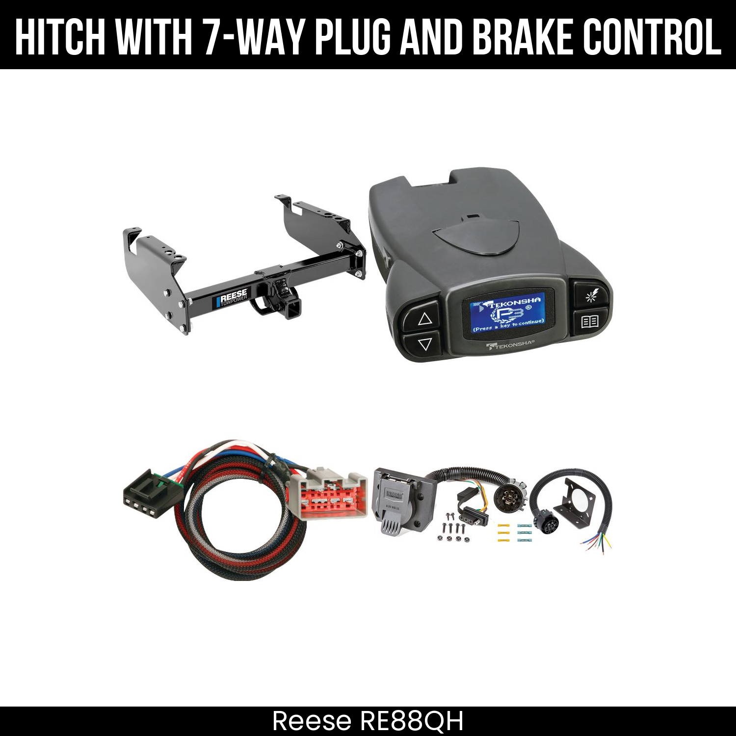 Trailer Hitch , 7-Way , Tekonsha Prodigy P3 Brake Control