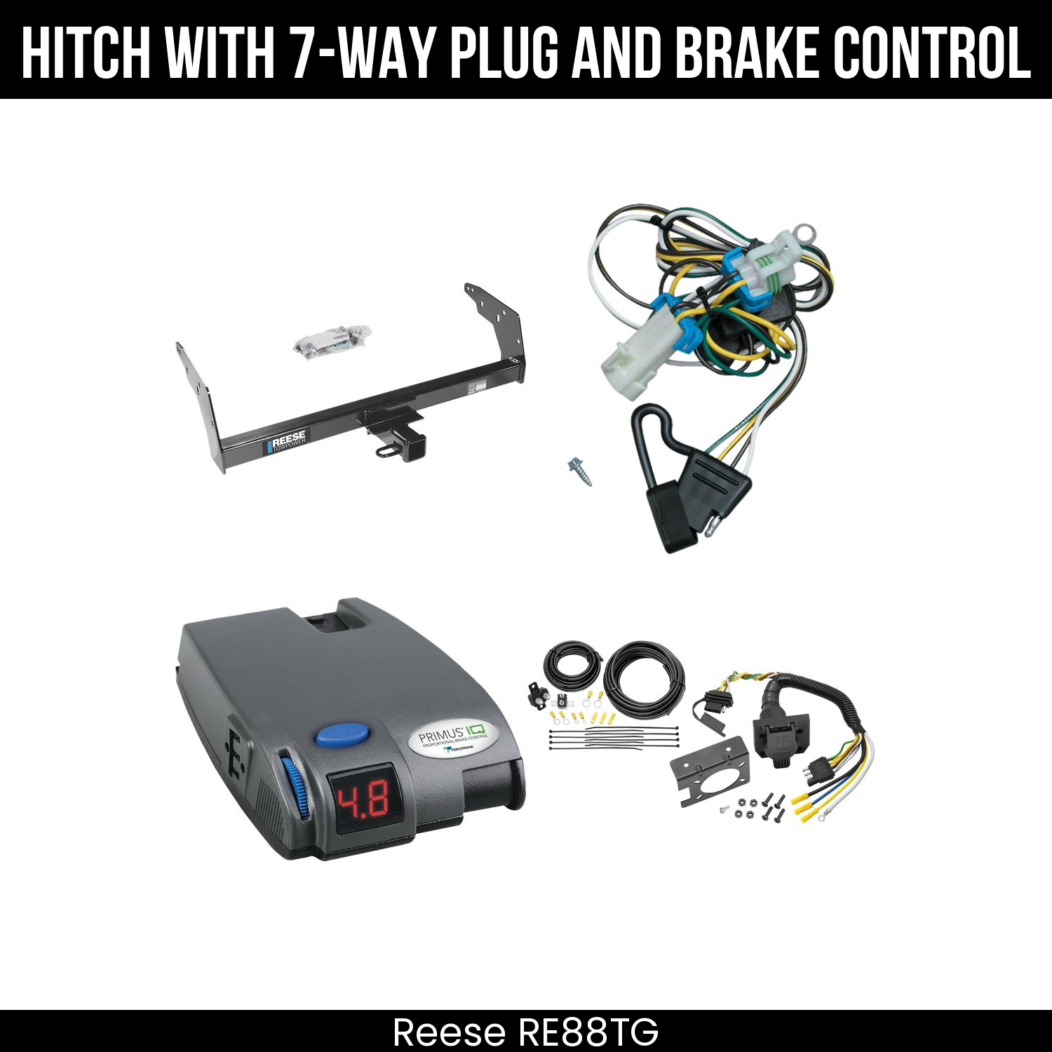 Trailer Hitch , 7-Way , Tekonsha Primus IQ Brake Control