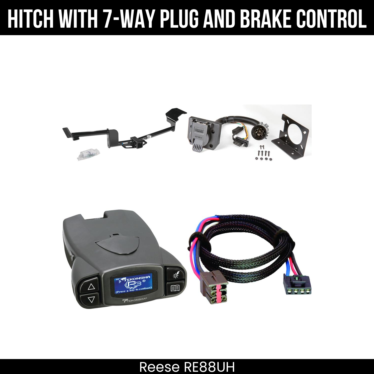 Trailer Hitch , 7-Way , Tekonsha Prodigy P3 Brake Control