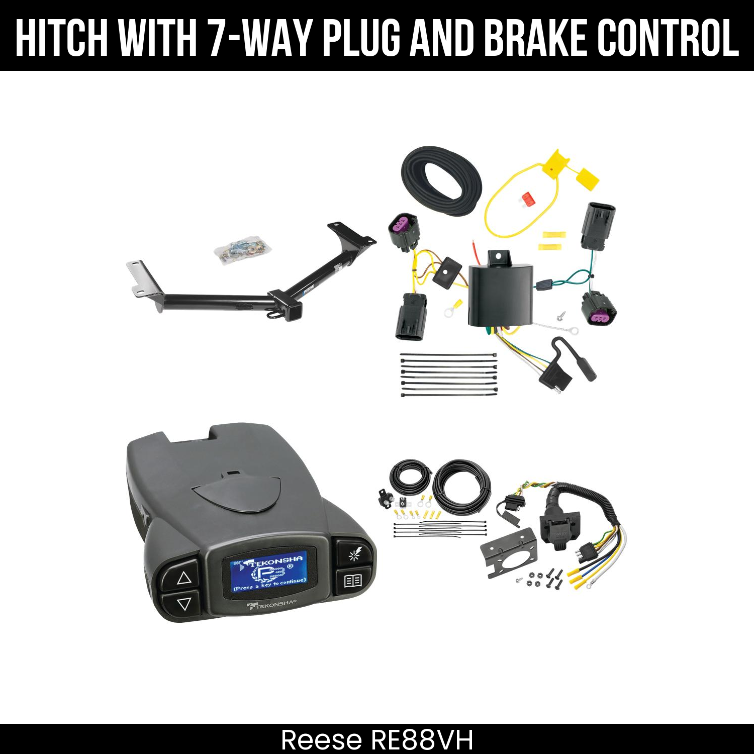 Trailer Hitch , 7-Way , Tekonsha Prodigy P3 Brake Control