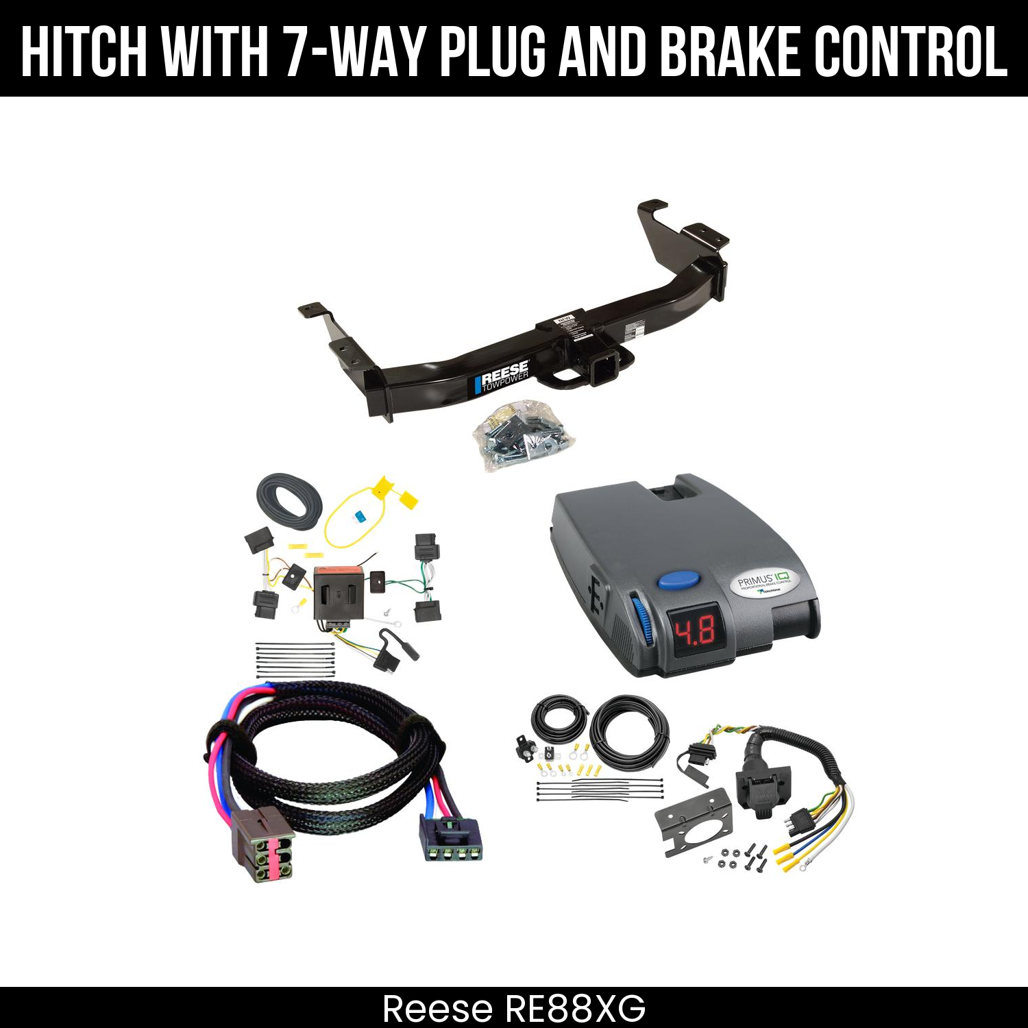 Trailer Hitch , 7-Way , Tekonsha Primus IQ Brake Control
