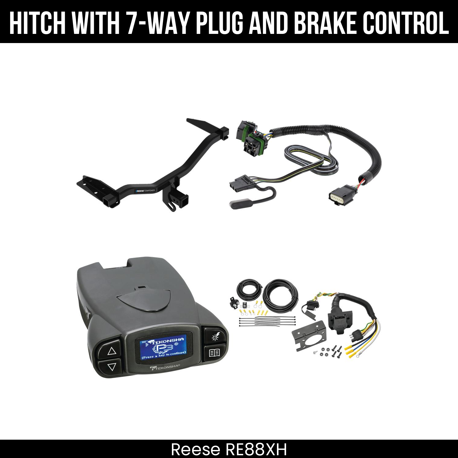 Trailer Hitch , 7-Way , Tekonsha Prodigy P3 Brake Control