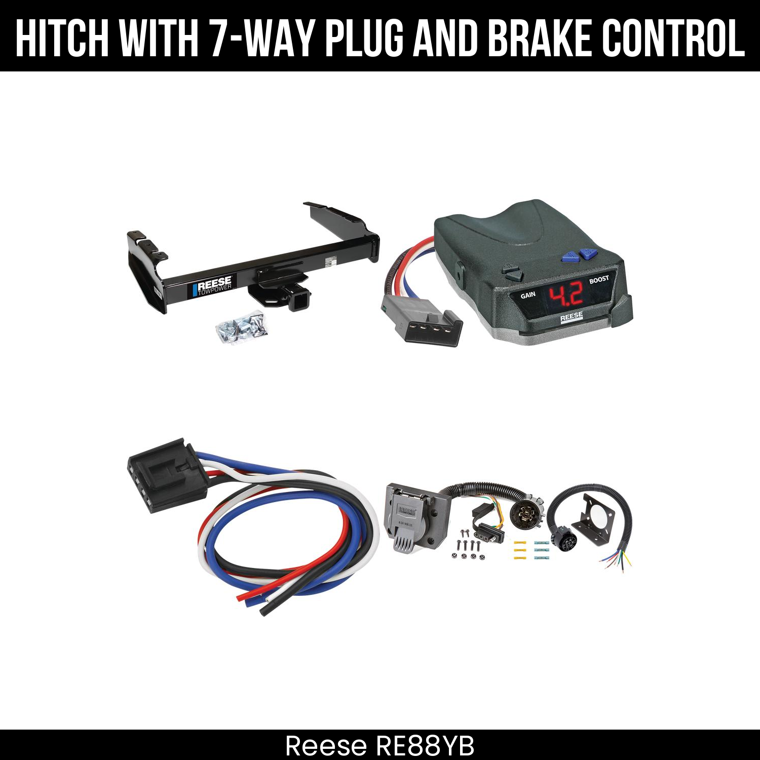 Trailer Hitch , 7-Way , Reese Brake EVN Control