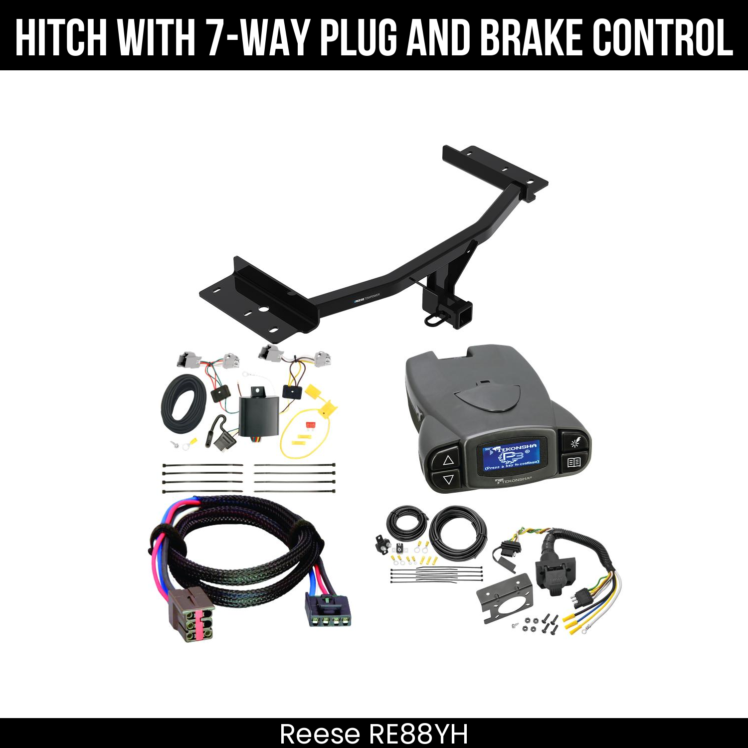 Trailer Hitch , 7-Way , Tekonsha Prodigy P3 Brake Control