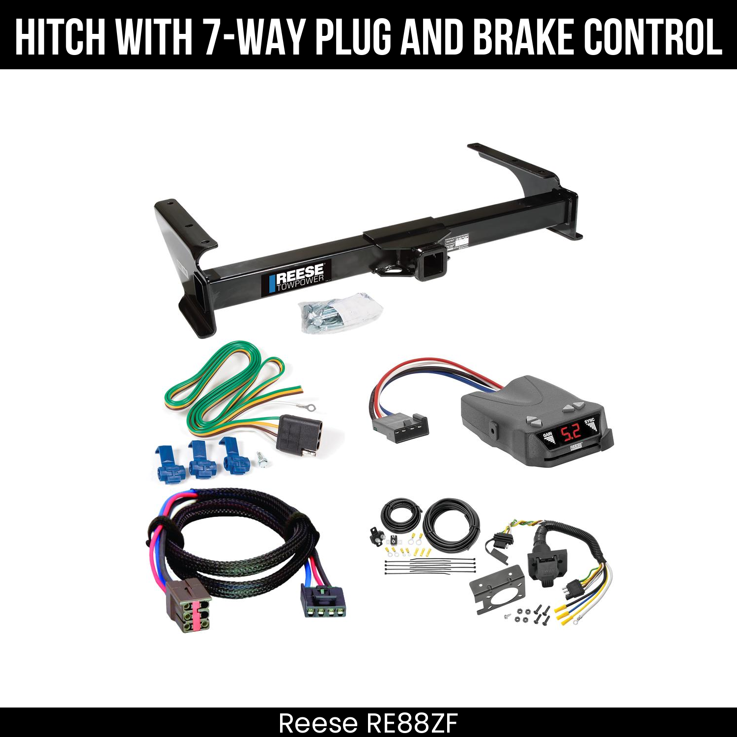 Trailer Hitch , 7-Way , Reese Brakeman IV Brake Control