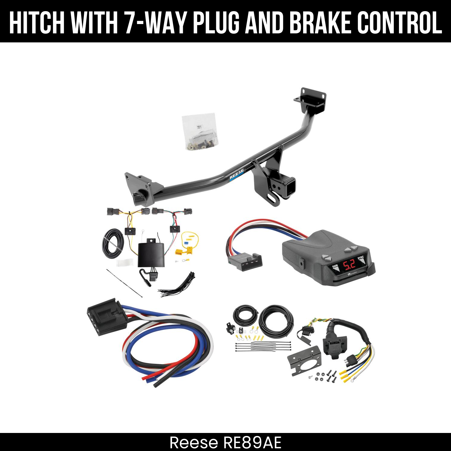 Trailer Hitch , 7-Way , Tekonsha Brakeman IV Brake Control