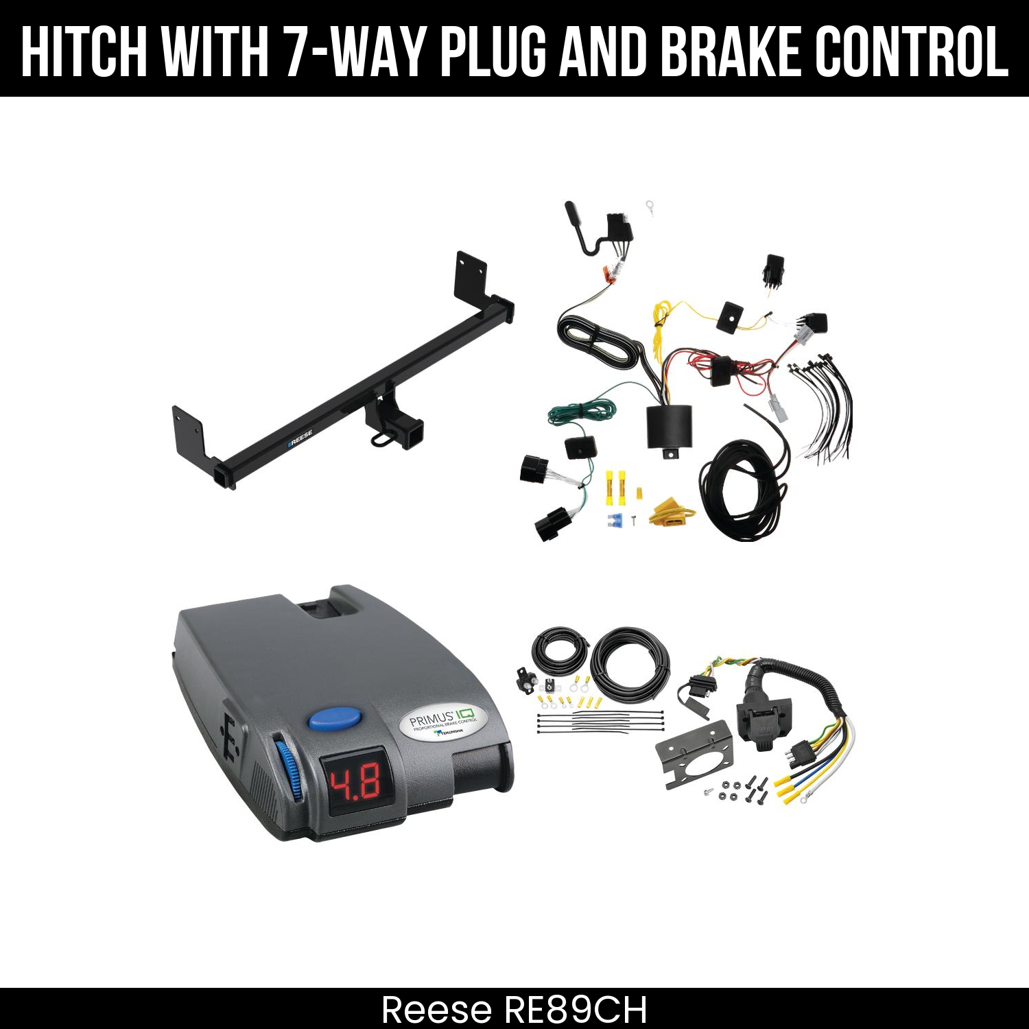 Trailer Hitch , 7-Way , Tekonsha Primus IQ Brake Control