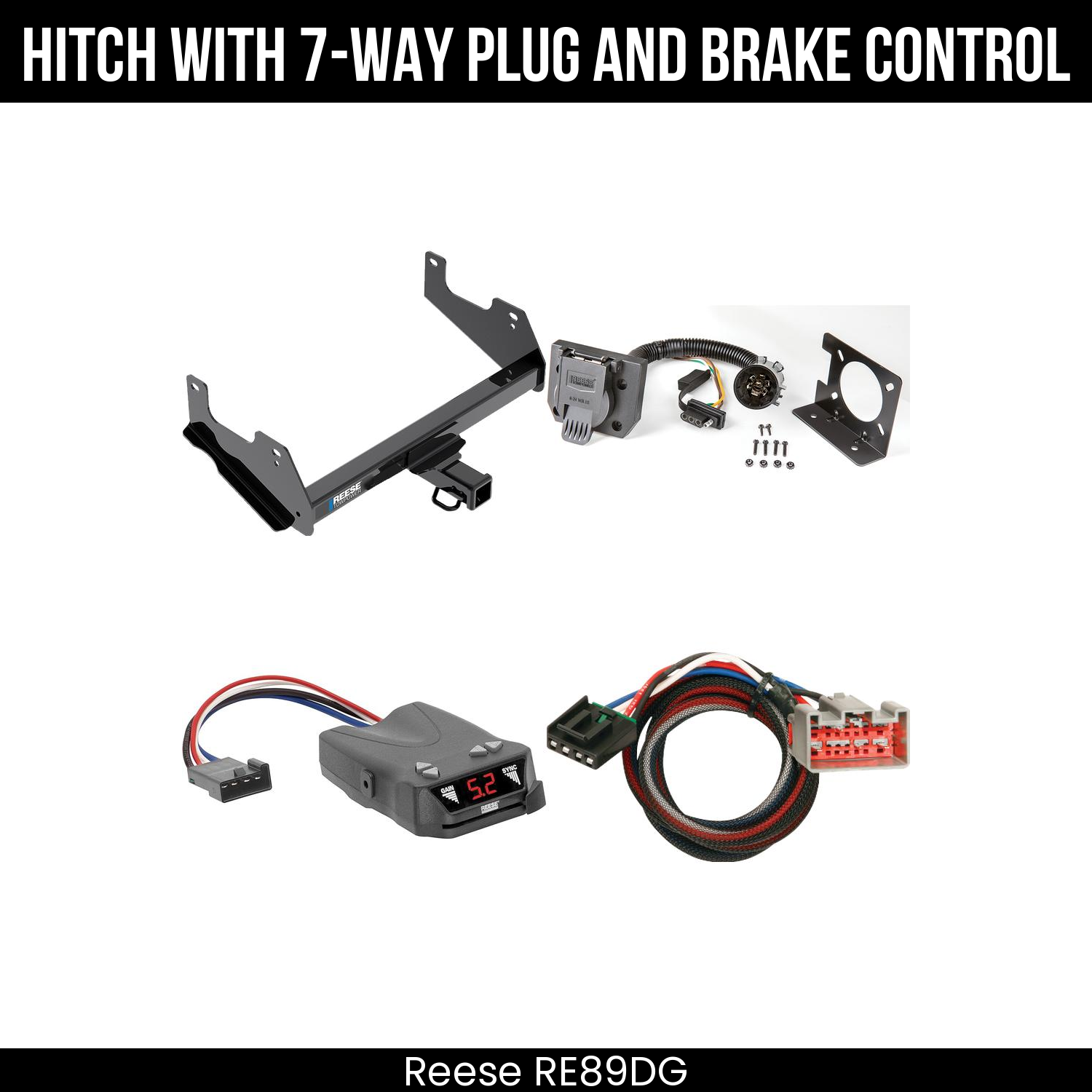 Trailer Hitch , 7-Way , Reese Brakeman IV Brake Control