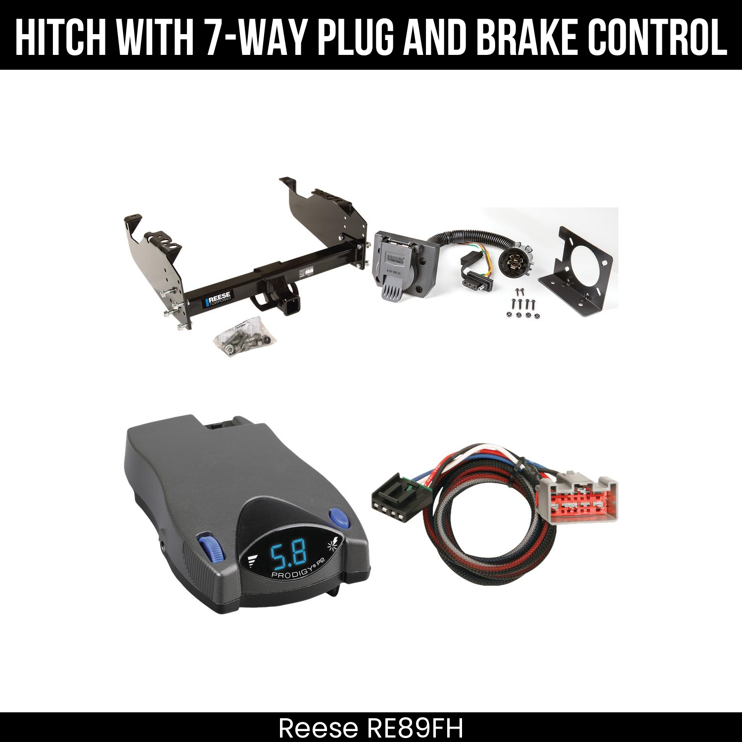 Trailer Hitch , 7-Way , Tekonsha Prodigy P2 Brake Control