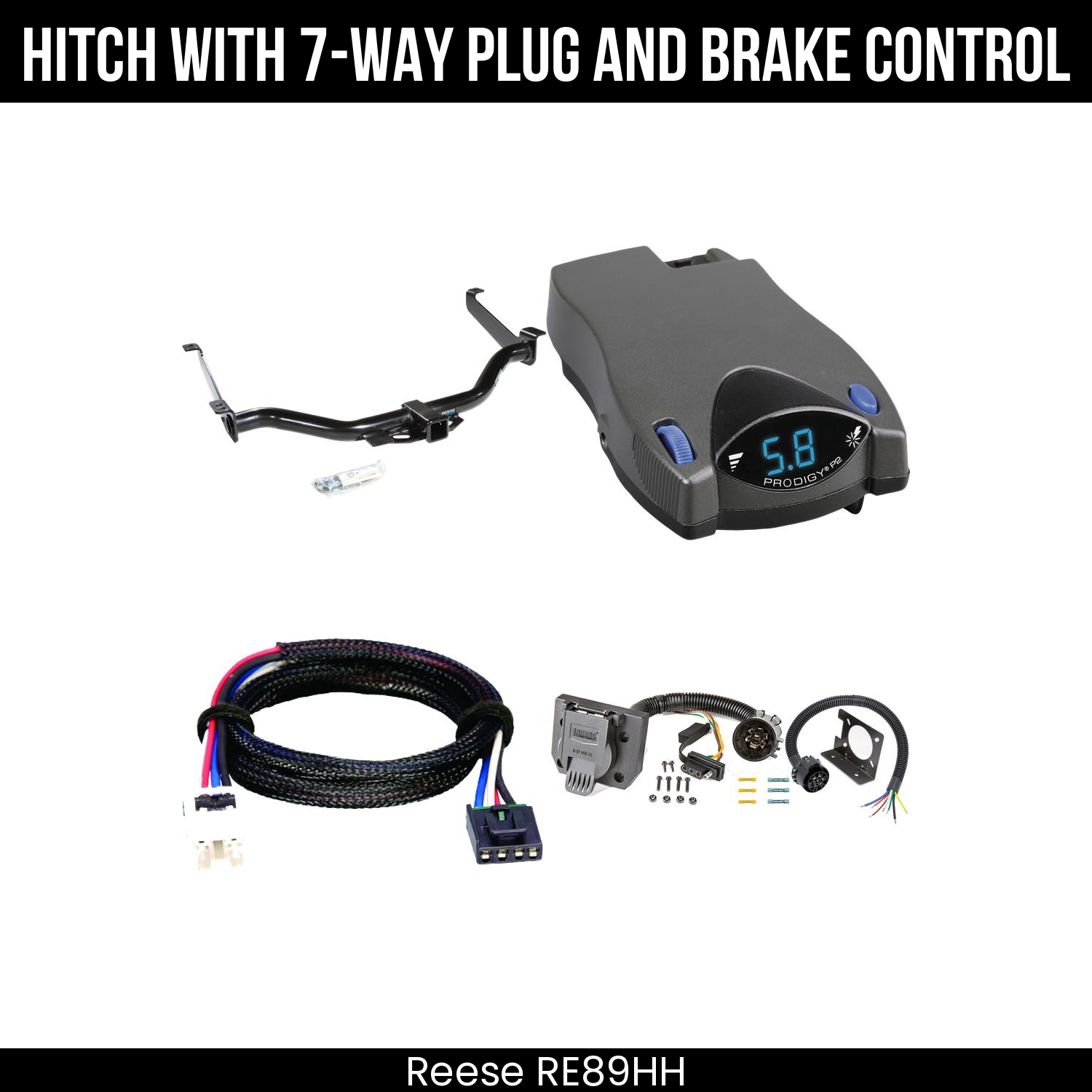 Trailer Hitch , 7-Way , Tekonsha Prodigy P2 Brake Control