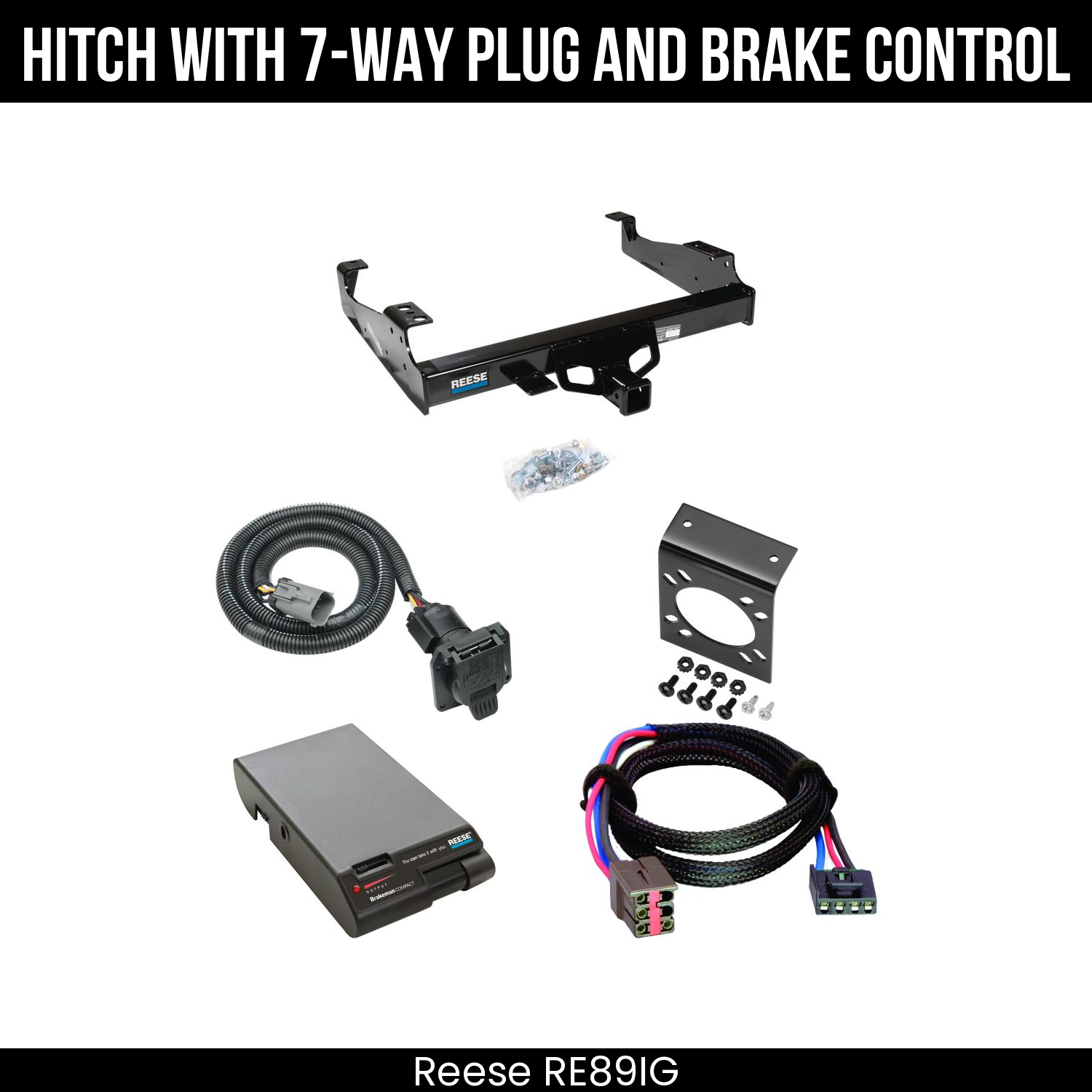 Trailer Hitch , 7-Way , Reese Brakeman Brake Control