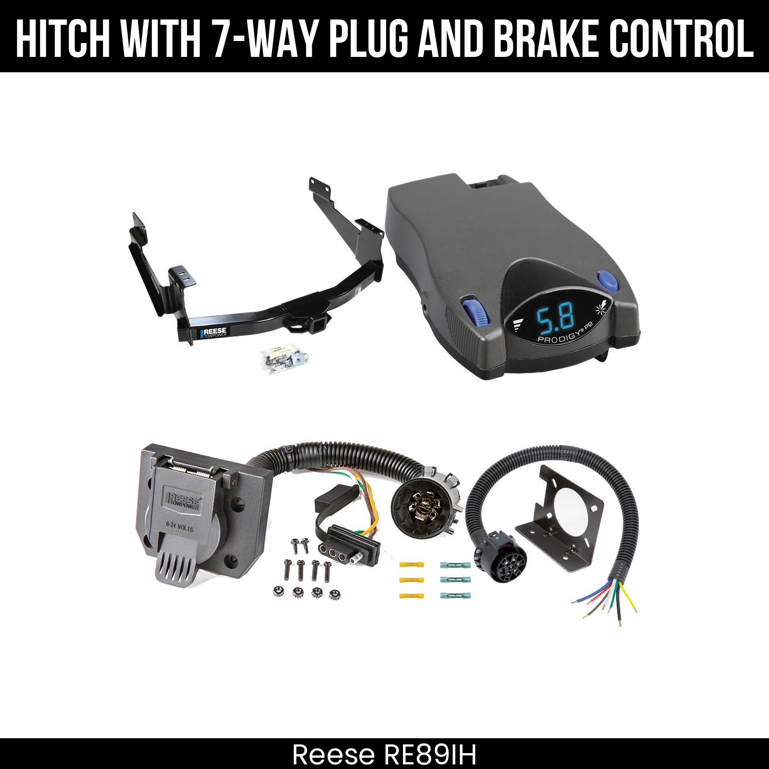 Trailer Hitch , 7-Way , Tekonsha Prodigy P2 Brake Control