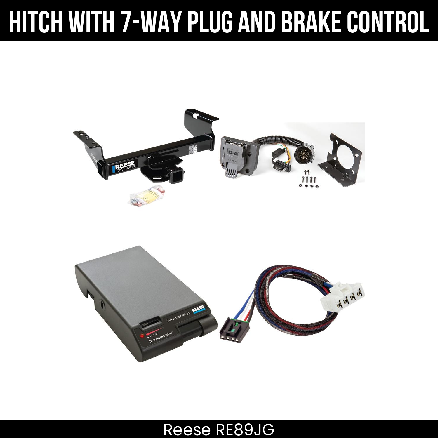 Trailer Hitch , 7-Way , Reese Brakeman Brake Control