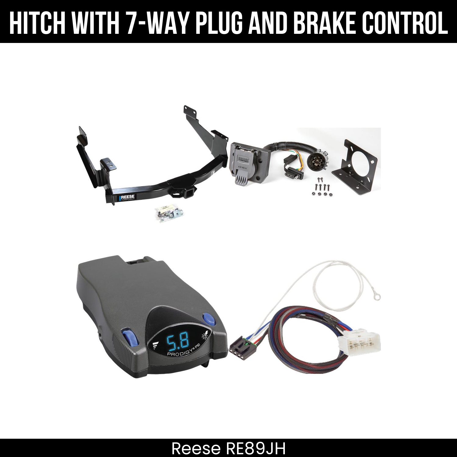 Trailer Hitch , 7-Way , Tekonsha Prodigy P2 Brake Control