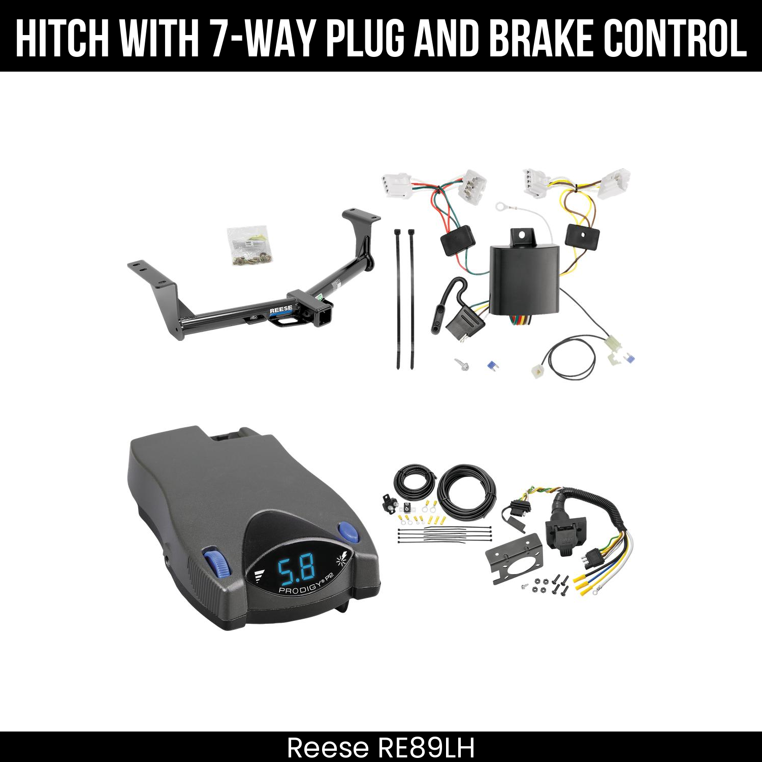 Trailer Hitch , 7-Way , Tekonsha Prodigy P2 Brake Control