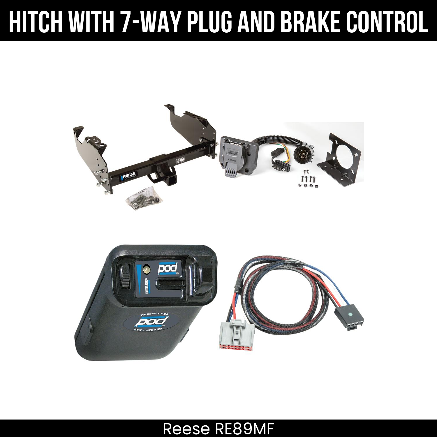 Trailer Hitch , 7-Way , Reese POD Brake Control