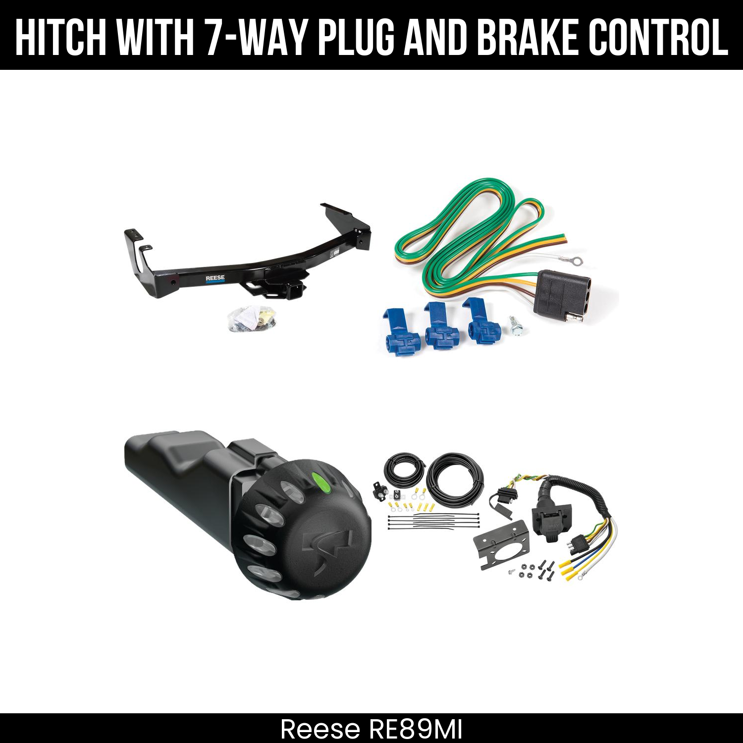 Reese RE89MI Hitch With 7 Way Plug And Brake Control Bundle Featureimg