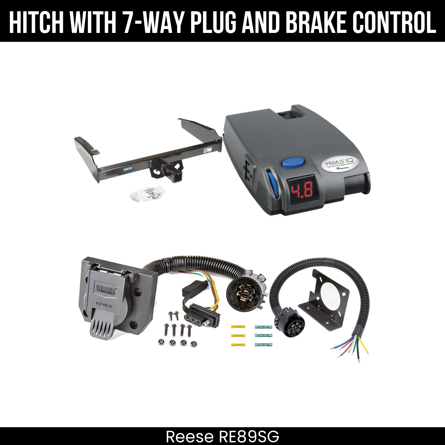 Trailer Hitch , 7-Way , Tekonsha Primus IQ Brake Control