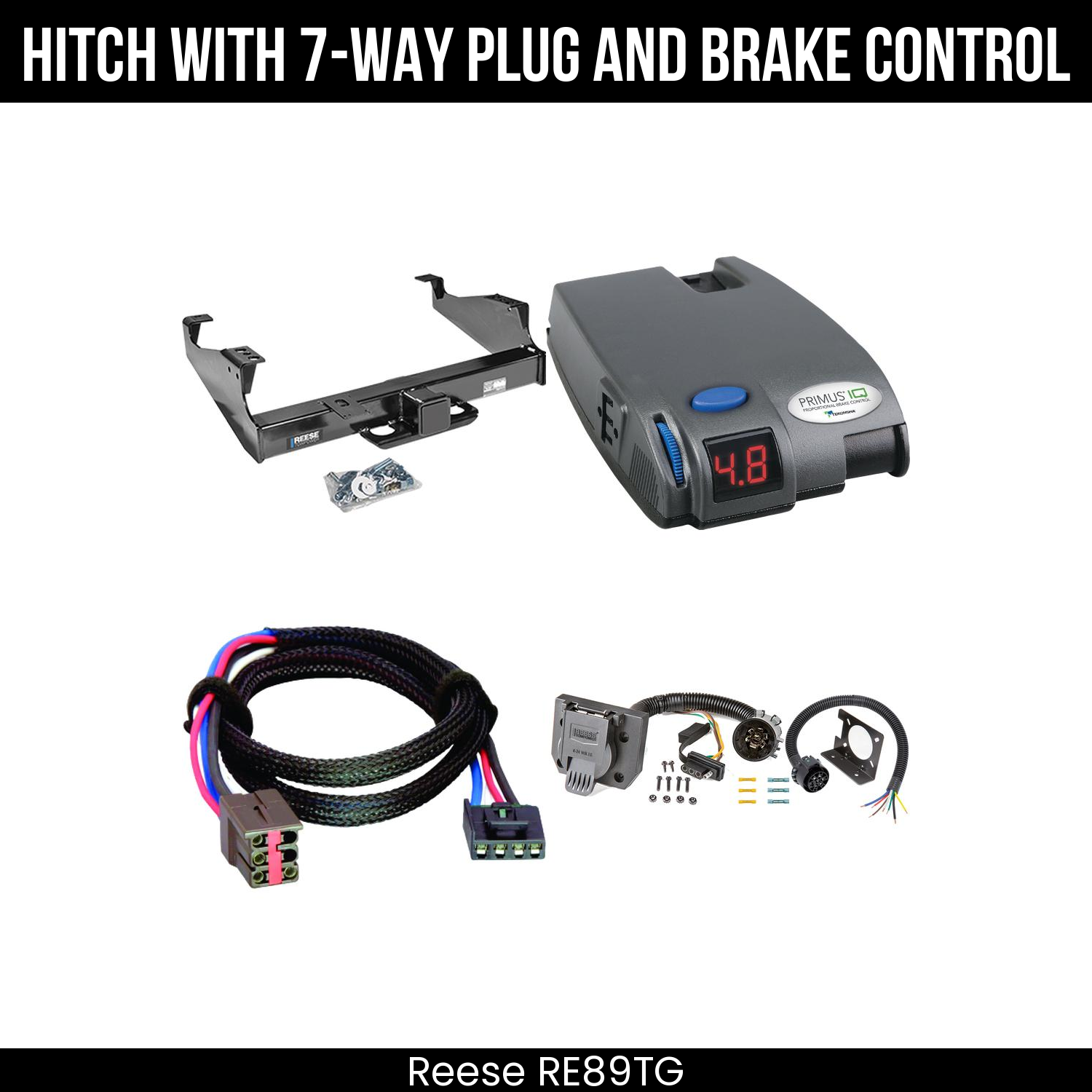 Trailer Hitch , 7-Way , Tekonsha Primus IQ Brake Control