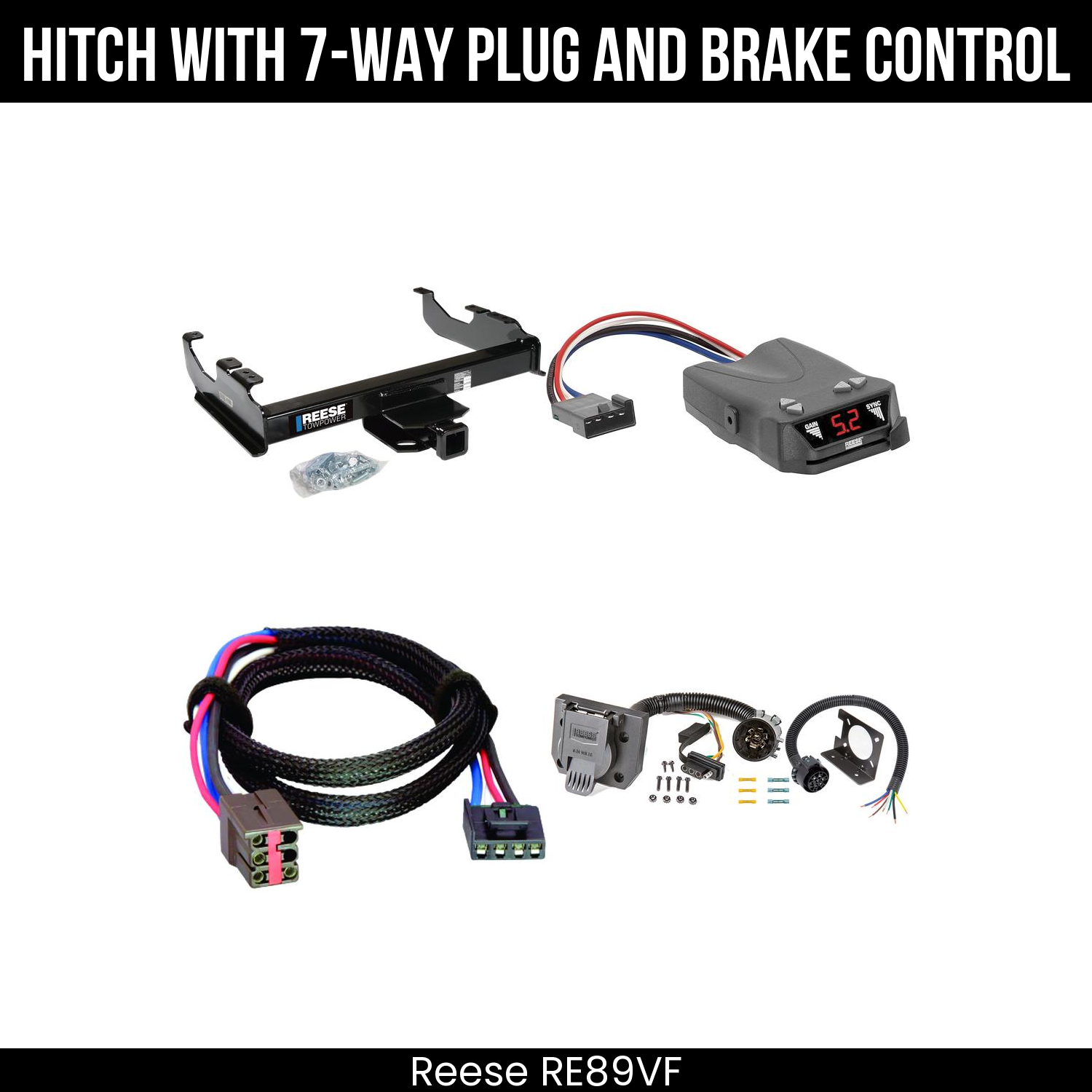 Trailer Hitch , 7-Way , Reese Brakeman IV Brake Control