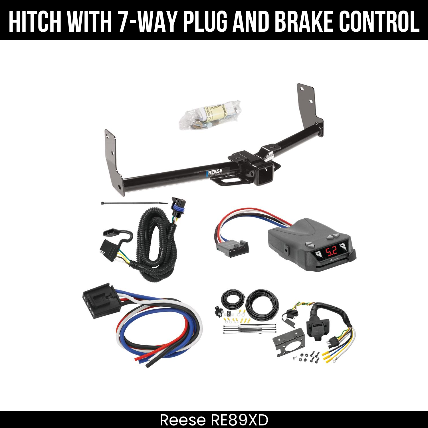 Trailer Hitch , 7-Way , Tekonsha Brakeman IV Brake Control