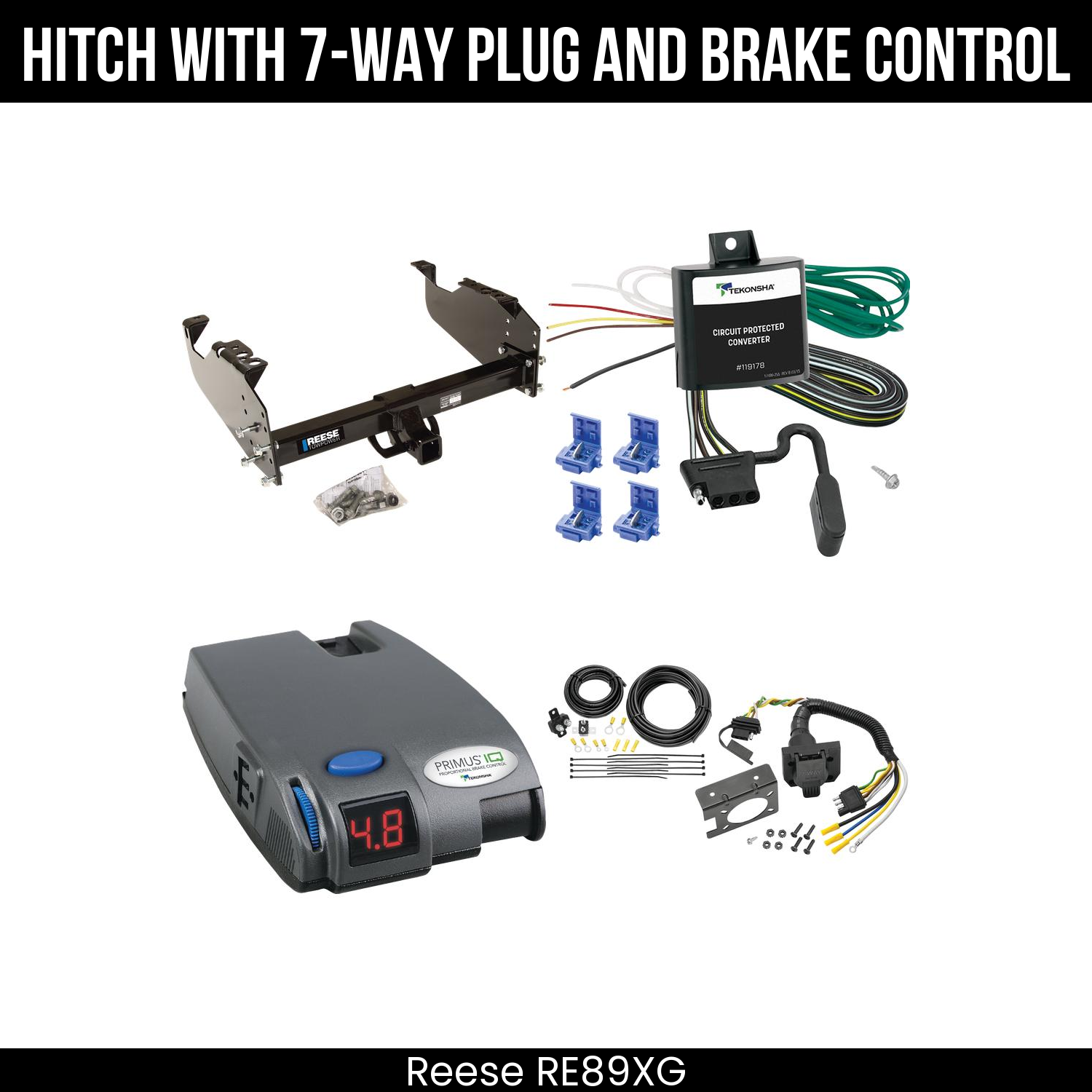 Trailer Hitch , 7-Way , Tekonsha Primus IQ Brake Control