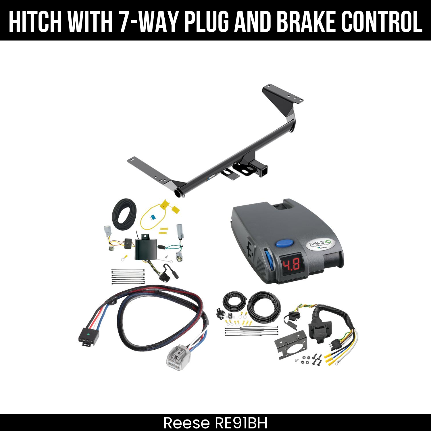 Trailer Hitch , 7-Way , Tekonsha Primus IQ Brake Control