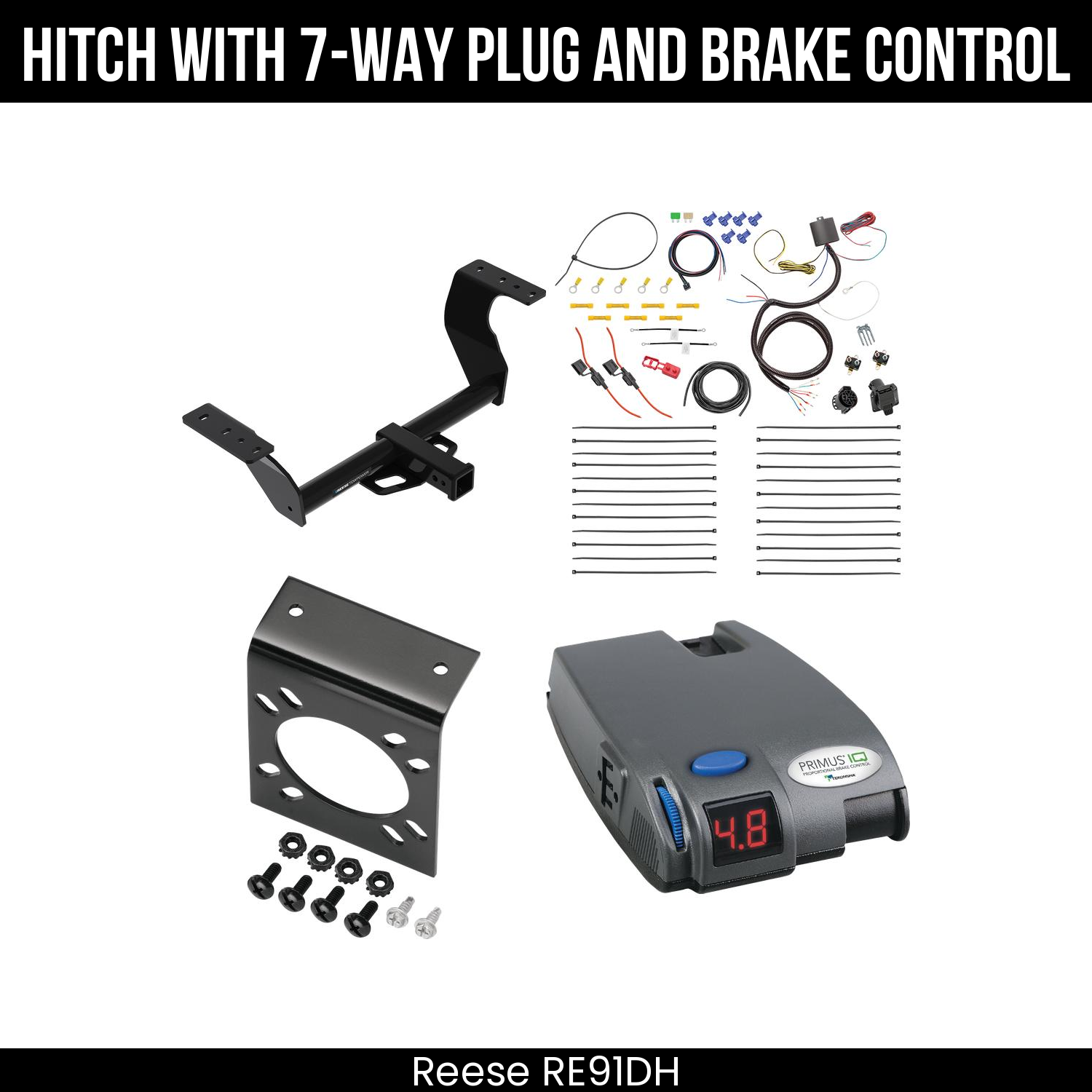 Trailer Hitch , 7-Way , Tekonsha Primus IQ Brake Control